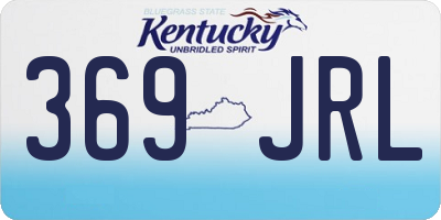 KY license plate 369JRL
