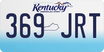 KY license plate 369JRT