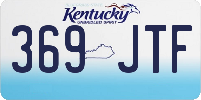 KY license plate 369JTF