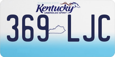 KY license plate 369LJC