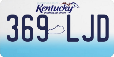 KY license plate 369LJD
