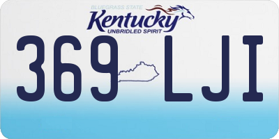 KY license plate 369LJI