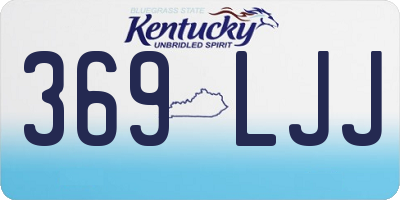 KY license plate 369LJJ