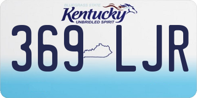 KY license plate 369LJR