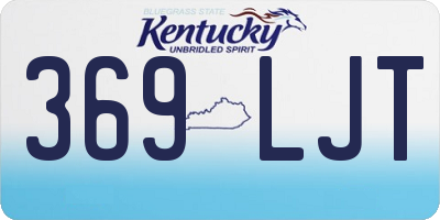KY license plate 369LJT