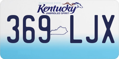 KY license plate 369LJX