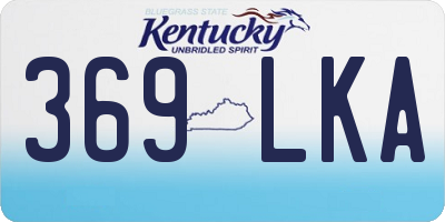 KY license plate 369LKA