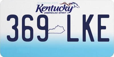KY license plate 369LKE
