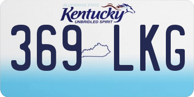 KY license plate 369LKG