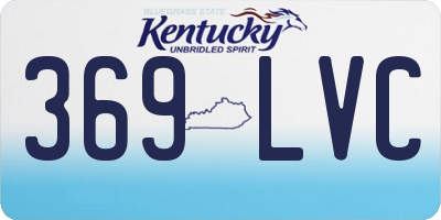 KY license plate 369LVC