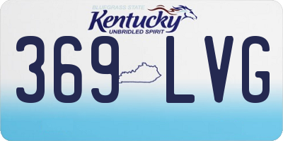 KY license plate 369LVG