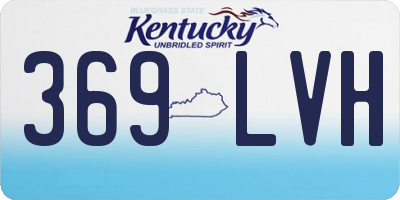 KY license plate 369LVH