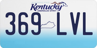 KY license plate 369LVL