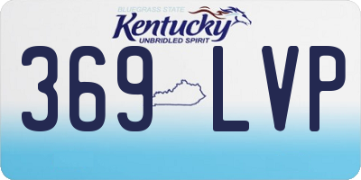 KY license plate 369LVP