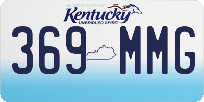 KY license plate 369MMG