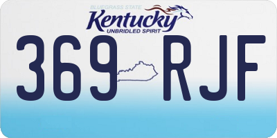 KY license plate 369RJF
