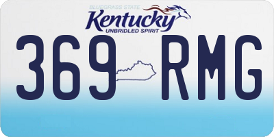 KY license plate 369RMG