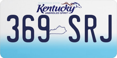KY license plate 369SRJ
