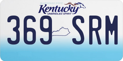 KY license plate 369SRM