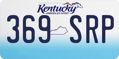 KY license plate 369SRP