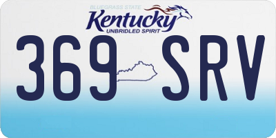 KY license plate 369SRV