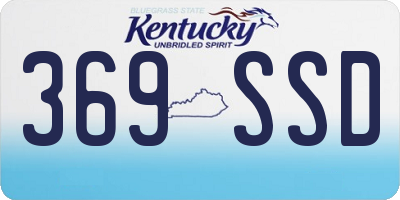 KY license plate 369SSD