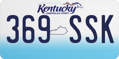 KY license plate 369SSK