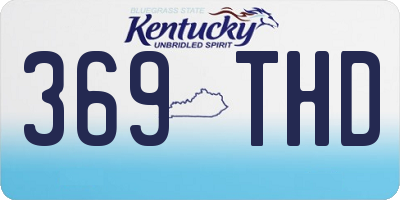 KY license plate 369THD