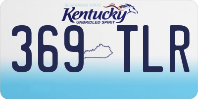 KY license plate 369TLR