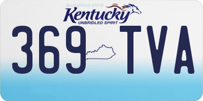 KY license plate 369TVA