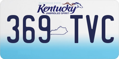 KY license plate 369TVC