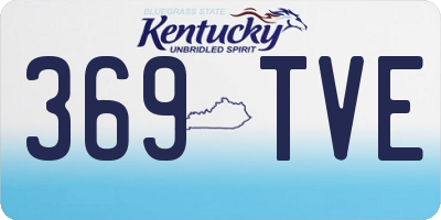 KY license plate 369TVE