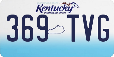 KY license plate 369TVG