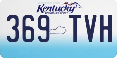 KY license plate 369TVH