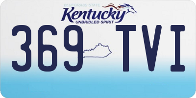 KY license plate 369TVI