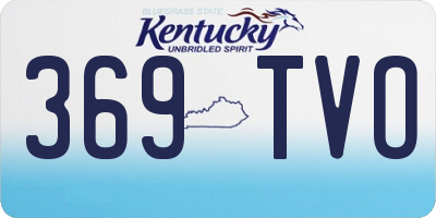KY license plate 369TVO