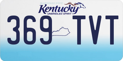 KY license plate 369TVT