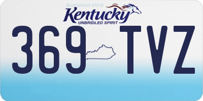 KY license plate 369TVZ