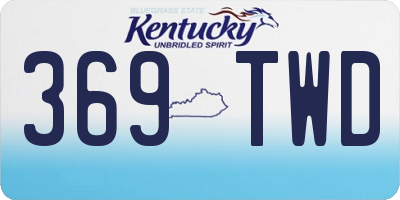 KY license plate 369TWD