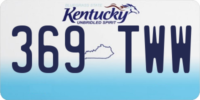 KY license plate 369TWW