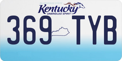 KY license plate 369TYB
