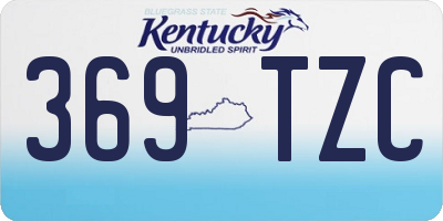 KY license plate 369TZC