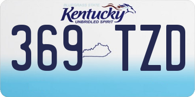 KY license plate 369TZD