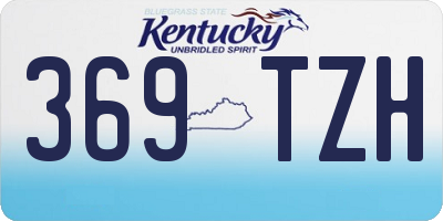 KY license plate 369TZH