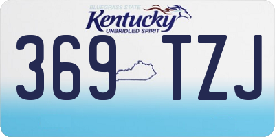 KY license plate 369TZJ