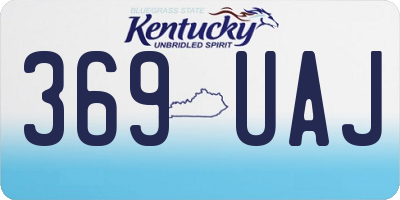 KY license plate 369UAJ