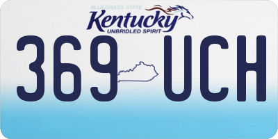 KY license plate 369UCH