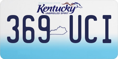 KY license plate 369UCI