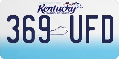 KY license plate 369UFD