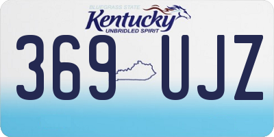 KY license plate 369UJZ